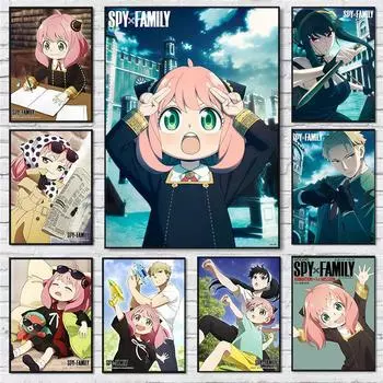Anya Spy X семейные постеры и принты, декор для комнаты, аниме, детская спальня, домашний декор, холст, живопись, настенные художественные фотографии, Cuadros 21x30cm No Frame