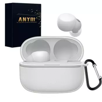 ANYOI Sony LinkBuds S Прозрачный TPU Зарядное устройство Drop поставляется с потерянным хранилищем Linkbuds S Защитный чехол WF-LS900N Чехол, Материал, Совместимость,