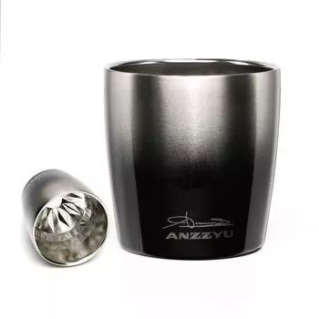ANZZYU Sparkling Tumbler кружка с вакуумной изоляцией кружка из нержавеющей стали SUS304 кружка с термоизоляцией новейший дизайн D Cut Japan Limited 230 мл (Серый