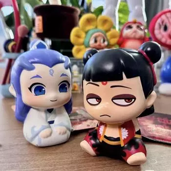 Ао Бин Нэчжа: Мальчик-Дьявол побеждает Короля Драконов. Сжимает Маленькое Яйцо. Декомпрессионный артефакт. Медленно отскакивающая декомпрессионная игрушка. 8cm