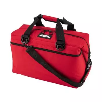 AO Coolers AO Coolers Сумка-холодильник 36 шт. Мягкая сумка-холодильник из холста AO36RD Красная 36 шт. Мягкая сумка-холодильник из холста КРАСНАЯ для улицы [Товар]