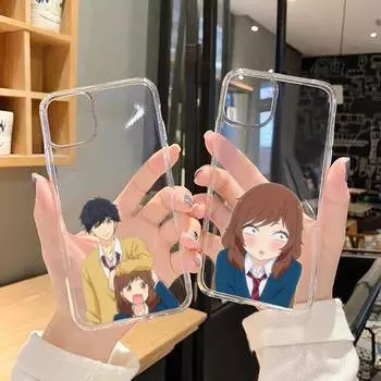 Ao Haru Ride Love, милый чехол для телефона с аниме, прозрачный мягкий чехол для iphone 12 11 13 7 8 6 s plus x xs xr pro max mini iphone 11 pro