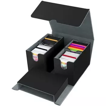 AOBOPLE Storage Deck Upgraded 5in1 Separation PU Leather Trading Card Case 4 Small Card Boxes и Big Empty Dice 4 Color Compatible with Baseball