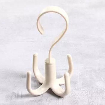 AOGERY вращающаяся на 360 градусов вешалка для ремня, вешалка для шарфа, держатель для галстука, крючок, органайзер для шкафа синий