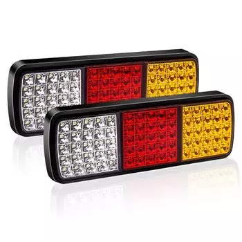 Aoling Truck Tail Lamp 12V Trailer Tail Light Boat Universal Waterproof Red White Yellow 3 Colors Задний стоп-сигнал Фонарь заднего хода Сигнальная лампа поворота 75