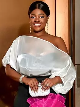 AOMEI, белые блузки, рубашка для женщин, прозрачные открытые плечи, косой воротник, половина рукава «летучая мышь», сексуальные топы, осенняя мода, большие размеры, женские S белый