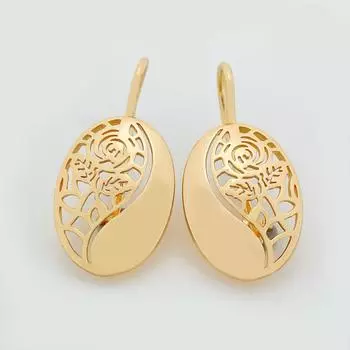 Aomigc Новое поступление, овальные глянцевые длинные полые женские серьги, изысканный подарок, модные украшения, розовое золото 585 пробы, уникальный узор, романные серьги