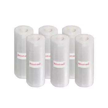 Aoniyoshipac D вакуумная упаковка рулоны ширина 15 см x 5 м рулоны 6 шт специальные рулоны для вакуумной упаковочной машины сменные рулоны тисненый вакуум