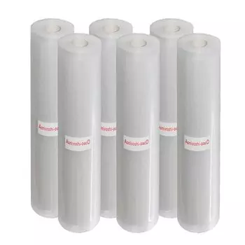 Aoniyoshipac D вакуумная упаковка рулоны ширина 28 см x 5 м рулоны 6 шт специальные рулоны для вакуумных упаковочных машин сменные рулоны тисненая вакуумная упаковка