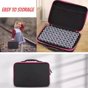 Aoresac 5D Аксессуары для алмазной живописи Коробки 60 отсеков Ящик для хранения алмазной живописи с розы красного