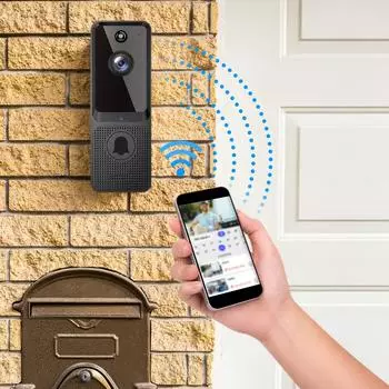 Aoresac Дверной звонок Камера Беспроводная 2MP 720P Водонепроницаемая APP Управление Умный 2.4G WiFi Видео Дверной звонок