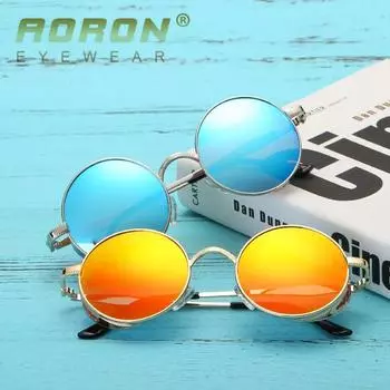 AORON модные поляризационные солнцезащитные очки для мужчин и женщин, брендовый дизайн, солнцезащитные очки с металлическими ножками, очки с линзами TAC