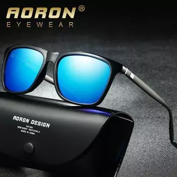 AORON модные поляризационные солнцезащитные очки, классические солнцезащитные очки с антибликовым покрытием UV400, очки для мужчин и женщин, подарки