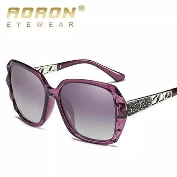 AORON модные солнцезащитные очки женские поляризационные солнцезащитные очки уличные очки для вождения антибликовые очки UV400 чёрный