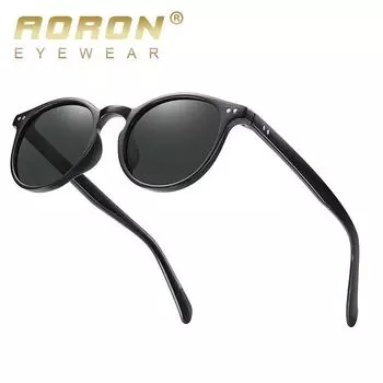 AORON поляризационные солнцезащитные очки в круглой оправе, классические спортивные очки для бега на открытом воздухе, антибликовые очки UV400