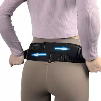 Aorsky пояснично-тазовый пояс от Active Physical Поддержка нижней части спины Боль в пояснице Сильное давление Уход за болью Ежедневно Все черное L Окружность [Под присмотром