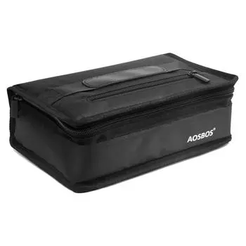 Aosbos модная портативная квадратная изолированная холщовая сумка для обеда 2022, термосумка для пикника и еды, женская, детская, мужская, сумка-холодильник для обеда