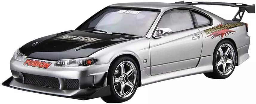 AOSHIMA 124 The Tuned Car Series No.24 Nissan Top Secret S15 Silvia 1999 Plastic Model