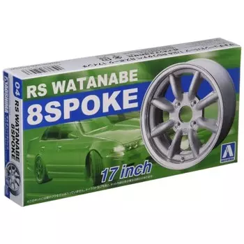 AOSHIMA 1/24 The Tuned Parts Series No.4 RS Watanabe 8 spoke 17 inch plastic model parts