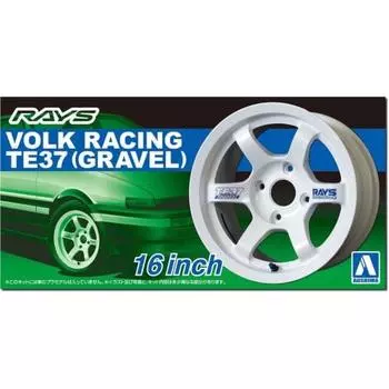 AOSHIMA 1/24 The Tuned Parts Series No.11 Volk Racing TE37 16 inch plastic model parts