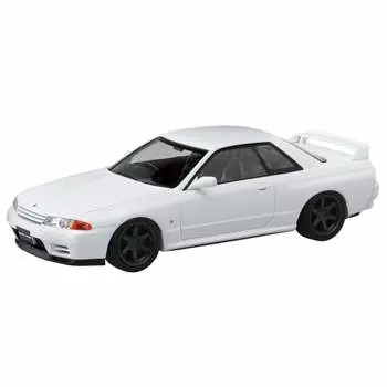 AOSHIMA 1/32 The Snap Kit Series Nissan R32 Skyline GT-R Custom Wheel (Кристально-белый) Пластиковая модель с цветовой кодировкой № 14-SP2