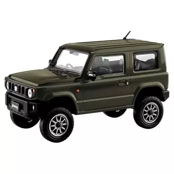 Аошима Бунка Кёдзайса (АОСИМА) 1/32 Серия Snap Kit Колеса Suzuki Jimny Custom (зеленые джунгли) Пластиковая модель с цветовой кодировкой № 08-SP1