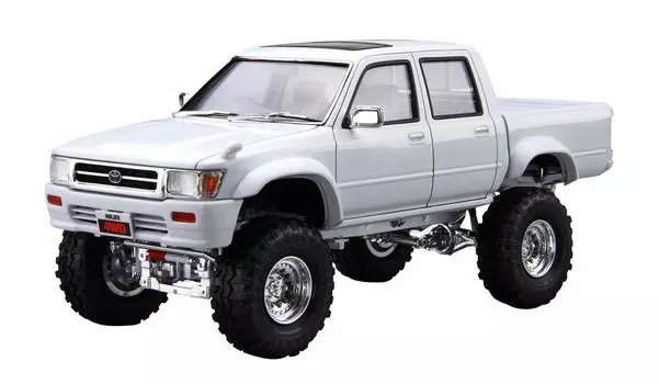 Aoshima Bunka Kyozai 124 The Tuned Car Series No.5 Toyota LN107 Hilux Pickup Double Cab Lift Up 1994 Пластиковая модель