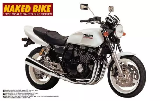 Aoshima Bunka Kyozai Bike Series Yamaha XJR400S с кастомными деталями пластиковая модель 1/12 №45