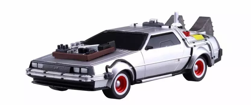 Aoshima Bunka Kyozai Movie Mecha Series Back to Future Pull Back Time Machine Scale Plastic Model No.13 Part.3 1/43