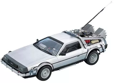 Aoshima Bunka Kyozai Movie Mecha Series Back to Future Delorean Часть I Масштабная пластиковая модель № 8 1/24