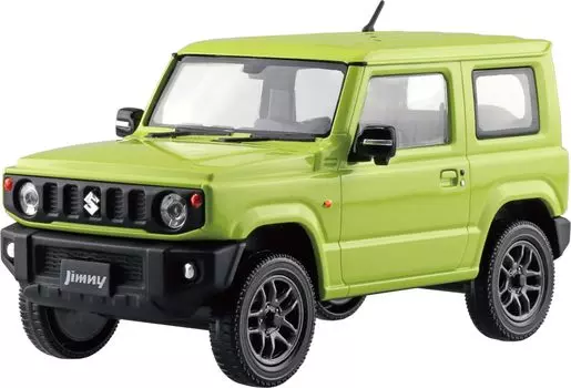 Aoshima Bunka Kyozai Rakupla Snap Kit Suzuki JB64 Jimny Kinetic Yellow Пластиковая модель 1/32 No.09-KY Предварительно окрашенная (Машина)