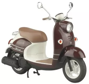 Aoshima Bunka Kyozai Scale The Bike Series 61 Yamaha Vino Dark Reddish Gray Metallic 2 Dark Brown Plastic Model Kit 1/12 No. 13 (Motorcycle)