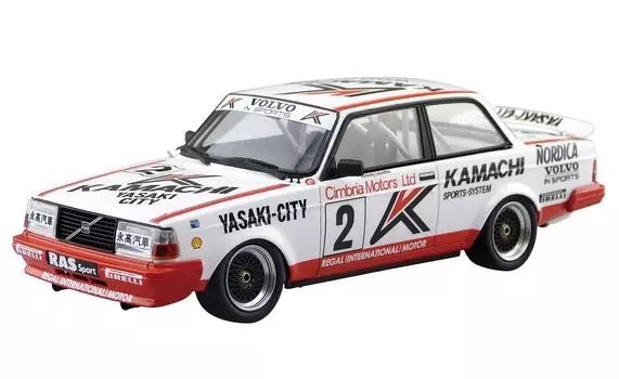Aoshima Bunka Kyozai Skynet BEEMAX Series Volvo 240 Turbo 1986 Macau Gear Race Winner Технические характеристики Пластиковая модель 1/24 № 16