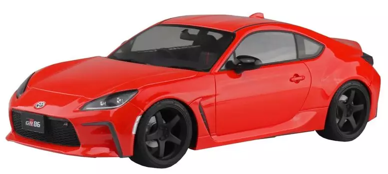 Aoshima Bunka Kyozai The Model Car Series SP13 Toyota ZN8 GR86 Custom Wheel Пластиковая модель 1/24 21