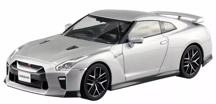 Aoshima Bunka Kyozai The Snap Kit Series Nissan Ultimate Metal Silver Plastic Model 1/32 GT-R Color-coded 07-D