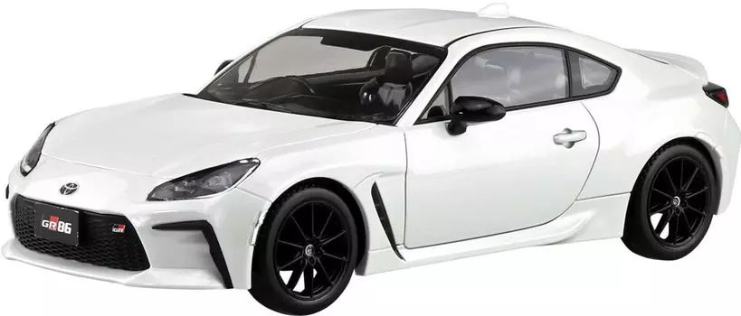 Aoshima Bunka Kyozai The Snap Kit Series Toyota GR86 Crystal White Pearl Пластиковая модель 1/32 № 21-B с цветовой кодировкой