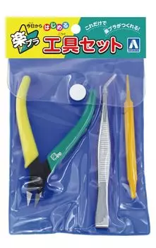 Aoshima Bunka Kyozai Tool Series Raku Пластиковый набор инструментов Пластиковые модели инструментов
