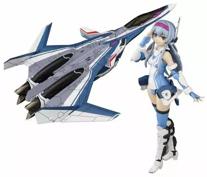 Aoshima Bunka Kyozai VFG Macross Delta Siegfried Высота 155 мм пластиковая модель первый заказ ограниченный VF-31J приблизительно. Цветовая кодировка MC-01 (производителя синий