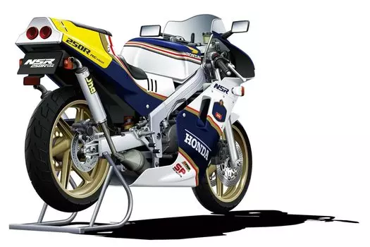 Aoshima Bunka Kyozaisha 112 The Bike Series No.51 Honda MC18 NSR250R SP Custom 1988 Plastic Model