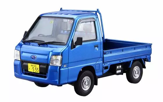 Aoshima Bunka Kyozaisha 124 Модель автомобиля серии № 4 Subaru TT2 Sambar Truck WR Blue Limited 2011 Пластиковая модель