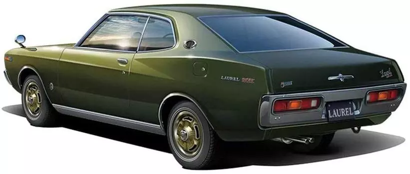 Aoshima Bunka Kyozaisha 124 Модель автомобиля серии № 14 Nissan KHC130 Laurel HT2000SGX 1972 Пластиковая модель