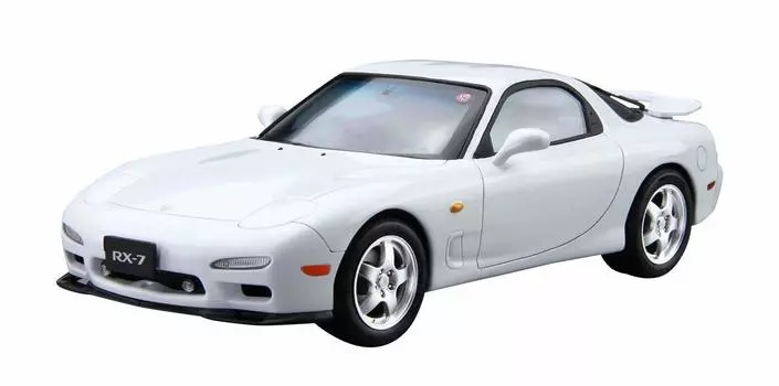 Aoshima Bunka Kyozaisha 124 Модель автомобиля серии №7 Mazda FD3S RX-7 1996 года, пластиковая модель