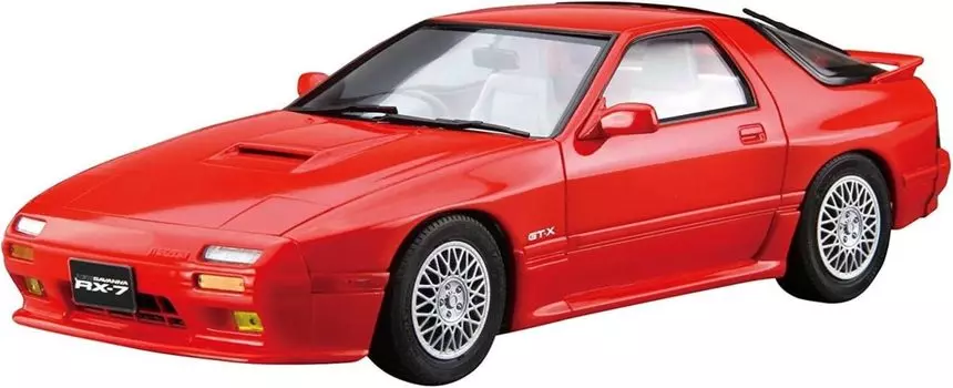 Aoshima Bunka Kyozaisha 124 The Model Car Series No.64 Mazda FC3S Savanna RX-7 89 Plastic Model (Car)