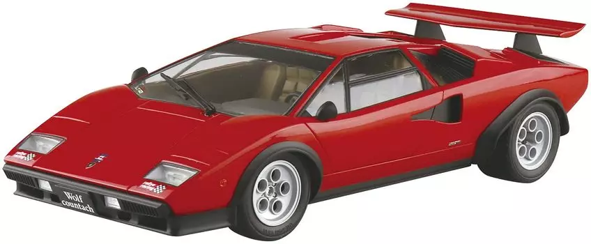 Aoshima Bunka Kyozaisha 124 The Super Car Series No.16 1975 Wolf Countach Ver.1 Пластиковая модель