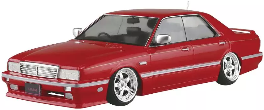 Aoshima Bunka Kyozaisha 124 The Tuned Car Series No.14 Nissan Y31 Cima Obayashi Specification 1989 Plastic Model