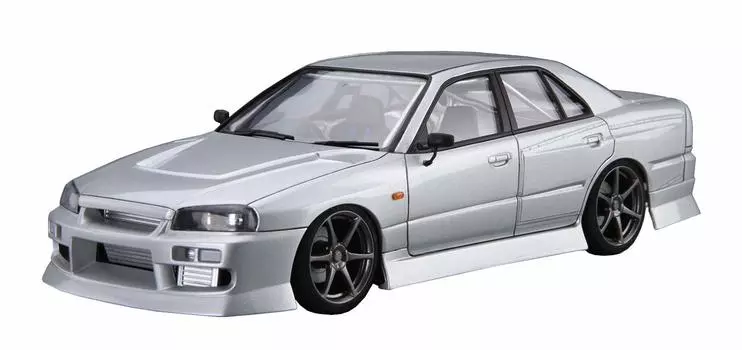 Aoshima Bunka Kyozaisha 124 The Tuned Car Series No.20 Nissan URAS ER34 Skyline 25GT-t 2001 Plastic Model