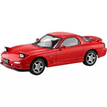 Aoshima Bunka Kyozaisha 132 Rakupla Snap Kit No.04-VR Infini FD3S RX-7 Vintage Red Цветная пластиковая модель