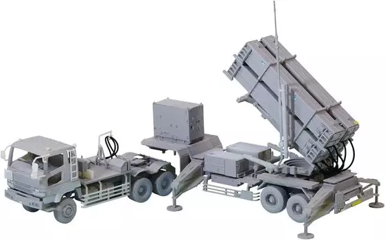 Aoshima Bunka Kyozaisha 172 Military Model Series No.8 Air Self-Defense Force Patriot PAC3 Launcher Plastic Model