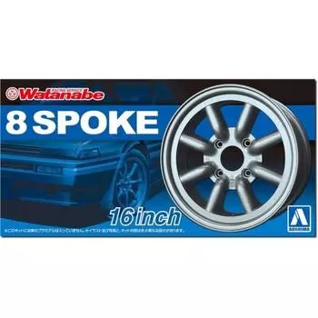 Aoshima Bunka Kyozaisha 1/24 The Tuned Parts Series No.9 RS Watanabe 8 спиц 16 дюймов пластиковые детали модели