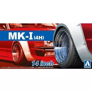 Aoshima Bunka Kyozaisha 1/24 The Tuned Parts Series No.54 Mark 1/4H 14 inch Plastic Model Parts